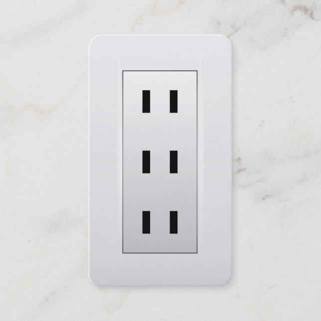 Cartão De Visita Saída elétrica eletricista (Frente)