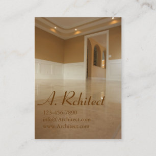 Cartão De Visita sala de jantar na casa da construção nova