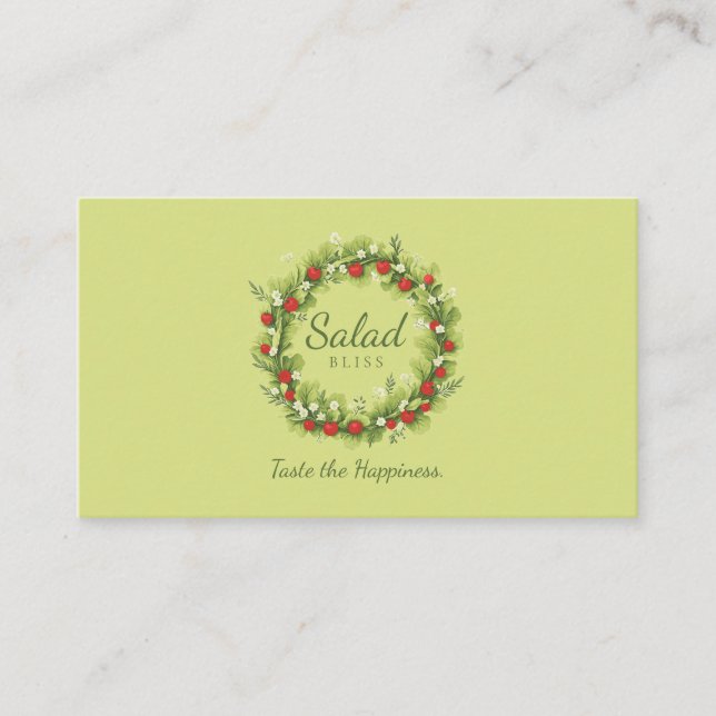 Cartão De Visita Salad Bliss (Frente)
