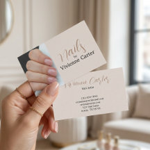 Salão de Artista de Unhas Foto Script Creme Neutro