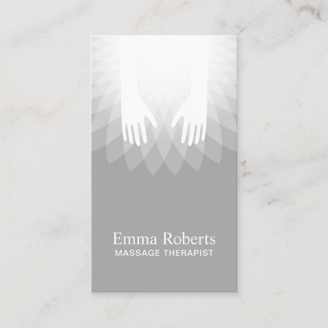 Cartão De Visita Salão de beleza cura dos TERMAS da terapia da (Frente)