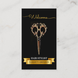 Cartão De Visita Salão de beleza da lista de cabelo profissional