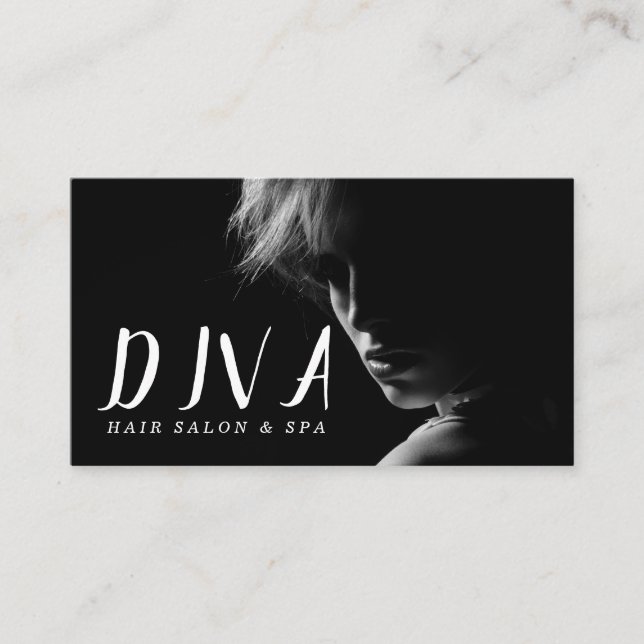 Cartão De Visita Salão de Beleza e Spa Moderno (Frente)