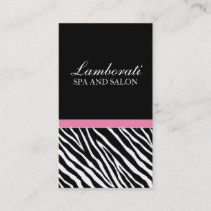 Cartão De Visita Salão de beleza elegante do estilista do impress