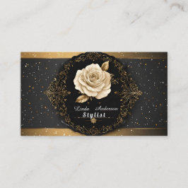 Cartão De Visita 💅 Salão de Beleza Glow Elegância ✨ Moderno Pessoa