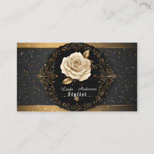 Cartão De Visita 💅 Salão de Beleza Glow Elegância ✨ Moderno Pessoa