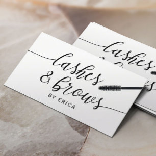Cartão De Visita Salão de beleza minimalista da tipografia do