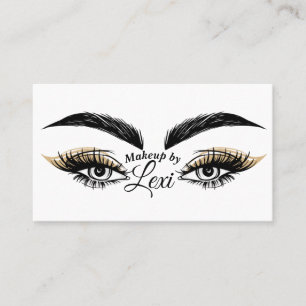 Cartão De Visita Salão de Beleza Pretty Eyes Maquiagem Cílios