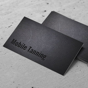 Cartão De Visita Salão de beleza Tanning móvel escuro profissiona