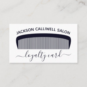 Cartão De Visita Salão de Lealdade de Salão Moderno Simples Salã