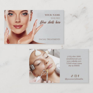 Cartão De Visita Salão de Skincare e Beleza