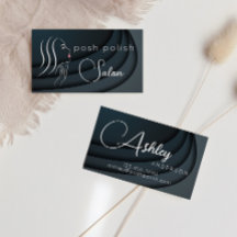 Salão Profissional Preto Elegante Minimalista