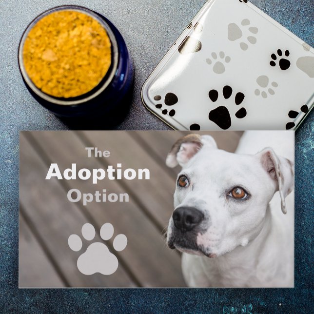 Cartão De Visita Salvamento de Animais de Companhia Brancos ou Vete (A perfect business card for those in animal welfare care.)