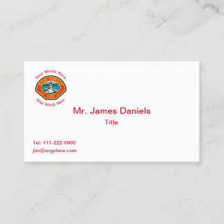 Cartão De Visita San Diego Fire Department Emblem Business Card