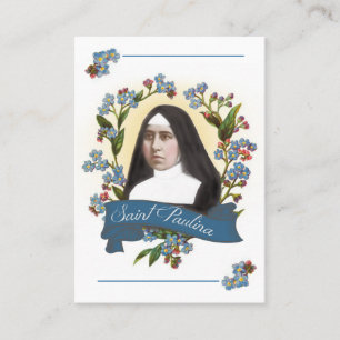 Cartão De Visita Santo do St. Paulina dos diabéticos/cartão