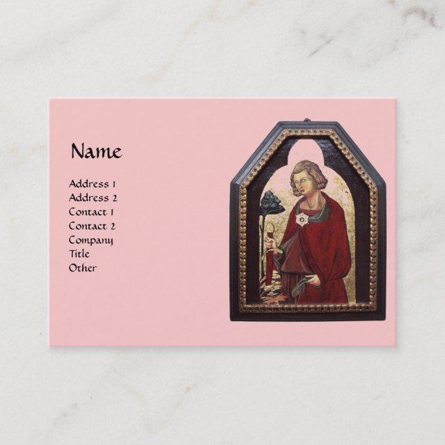 CARTÃO DE VISITA SANTO GALGANO / LENDA DA ESPADA NA ROCHA (Frente)