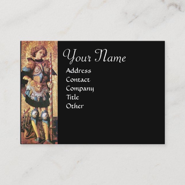 Cartão De Visita SANTO GEORGE E DRAGON Monograma (Frente)