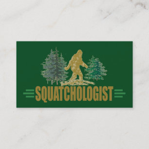 Cartão De Visita SASQUATCH - Caça ao Quadrado Engraçado
