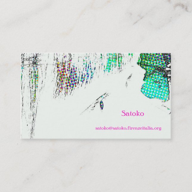 Cartão De Visita satoko (Frente)