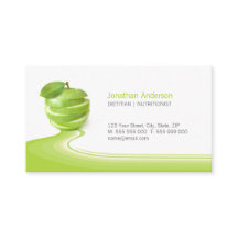 Cartão de visita saudável da dieta comer do