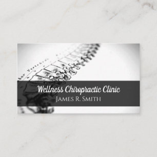 Cartão De Visita Saúde Clínica do Chiropracente Moderno