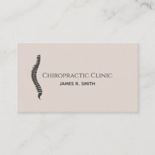 Cartão De Visita Saúde Clínica do Chiropracente Moderno