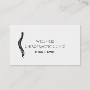 Cartão De Visita Saúde Clínica do Chiropracente Moderno