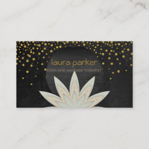 Cartão De Visita Saúde cura da ioga do logotipo da flor de Lotus d