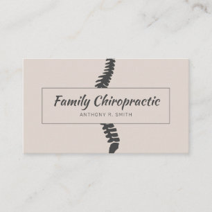 Cartão De Visita Saúde de Chiropracas