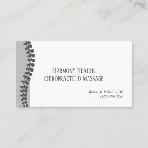 Cartão De Visita Saúde e Bem-Estar Clínica Chiroprática