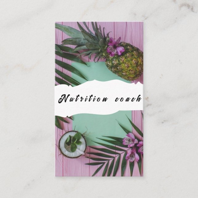 Cartão De Visita Saúde e bem-estar do terapêutico nutricional (Frente)