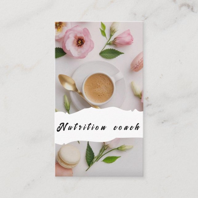 Cartão De Visita Saúde e bem-estar do terapêutico nutricional (Frente)