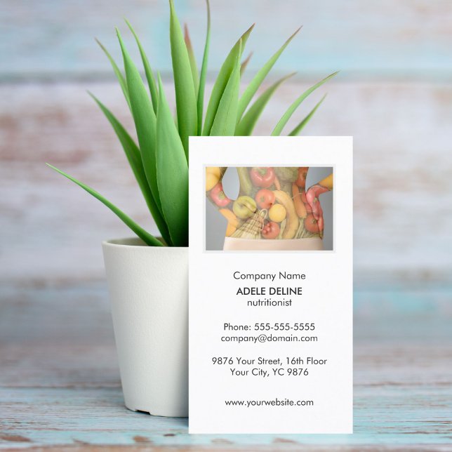 Cartão De Visita Saúde Exclusiva dos Nutricionistas de Corpo Limpo (Criador carregado)