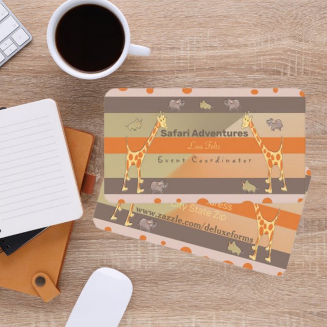 Cartão De Visita Savage Safari (Criador carregado)