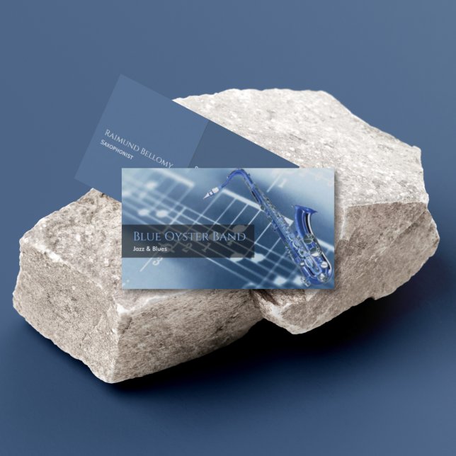 Cartão de visita Saxofonista (Criador carregado)