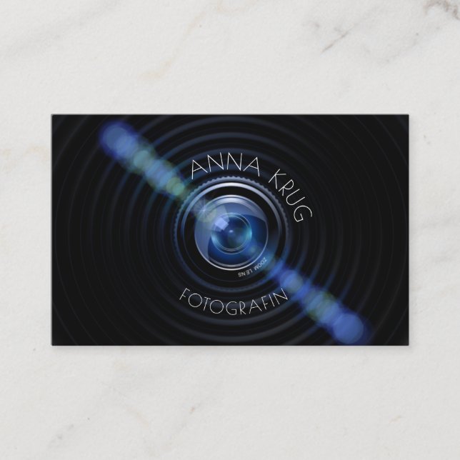 Cartão De Visita Schönes Design Fotografie Visitenkarte (Frente)
