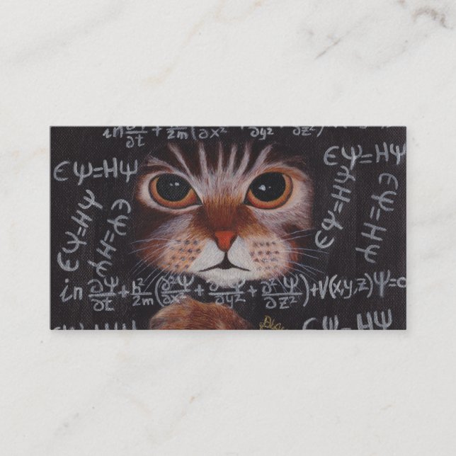 CARTÃO DE VISITA SCHRÖDINGER CAT (Frente)
