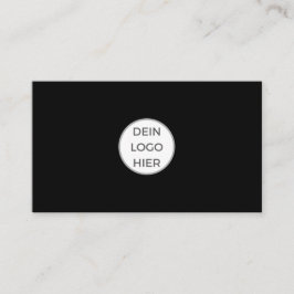 Cartão De Visita Schwarze Visitenkarte Selbst Gestalten