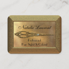 Cartão De Visita Scissor o Hairstylist Royale