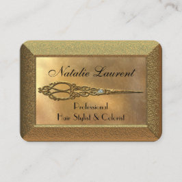 Cartão De Visita Scissor o Hairstylist Royale