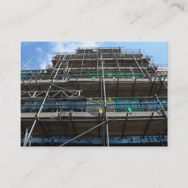 Cartão De Visita Scoffolding, Mini Foto (Frente)