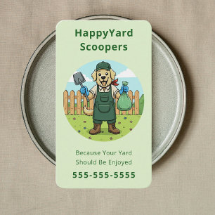 Cartão De Visita Scooper de Cocô de Cachorro Gerenciamento de Resíd