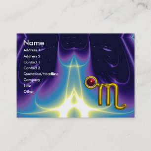CARTÃO DE VISITA SCORPIO ZODIAC NASCIMENTO VERMELHA