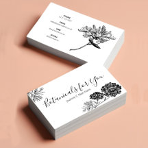 Script Botânico Moderno e Flores Desenhadas UK/Eur