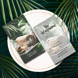 Cartão De Visita Script de Terapia de Massagem Salon