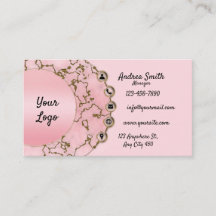 Script Dourado de Leve Chic Blush Pink Marble Glit