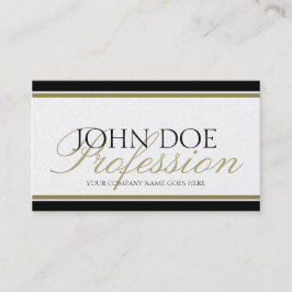 Cartão De Visita Script Dourado YourJobTitle