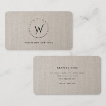 Script Elegante de Linen Linen Russo Monograma