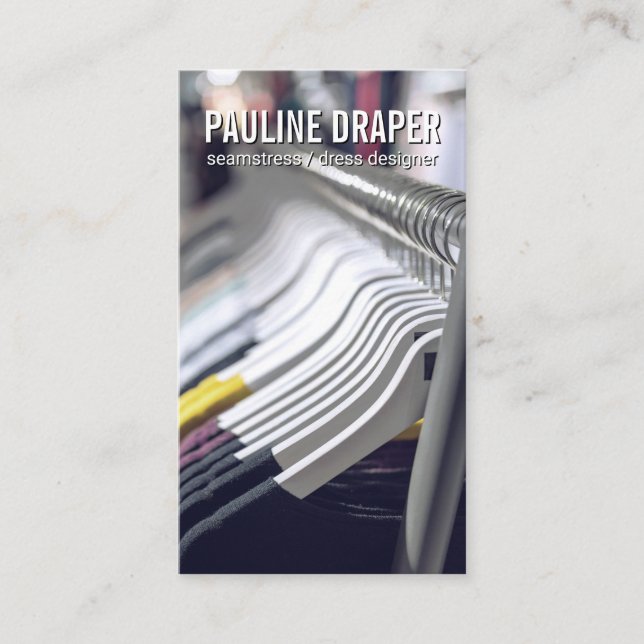 Cartão De Visita Seamstress | Altura (Frente)