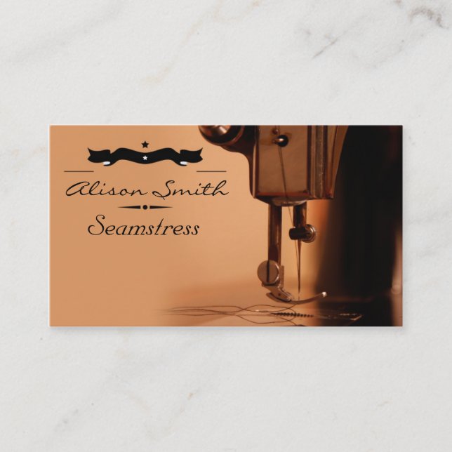 Cartão De Visita Seamstress Business Card (Frente)